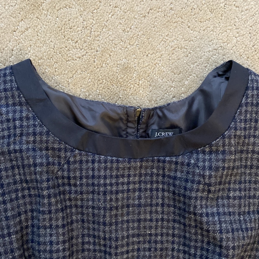 J. CREW 100% WOOL‎ SLEEVELESS PLEATED LINED ROMPER DRESS SIZE 10 - Picture 7 of 16